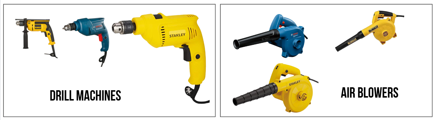 Our Products - Drill Machines and Air Blowers