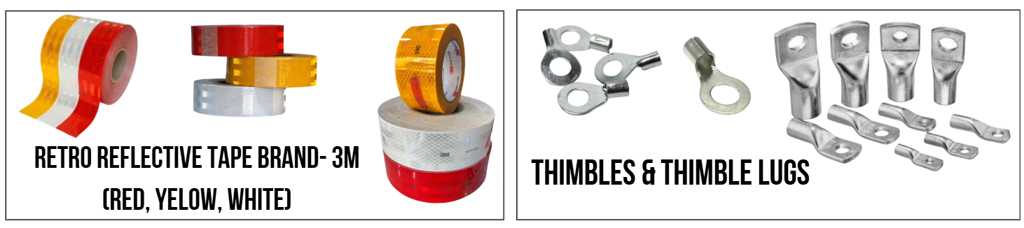 Featured Quality Industrial Products - Retro Reflective Tape and Thimbles & Thimble Lugs